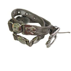 Vintage Heavy Weight Silver Mesh Belt Marked CC 145A Size 301